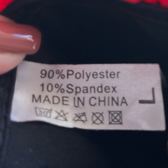 BOUTIQUE black & red paisley lace up corset with ruffle hem accent - Picture 7 of 7